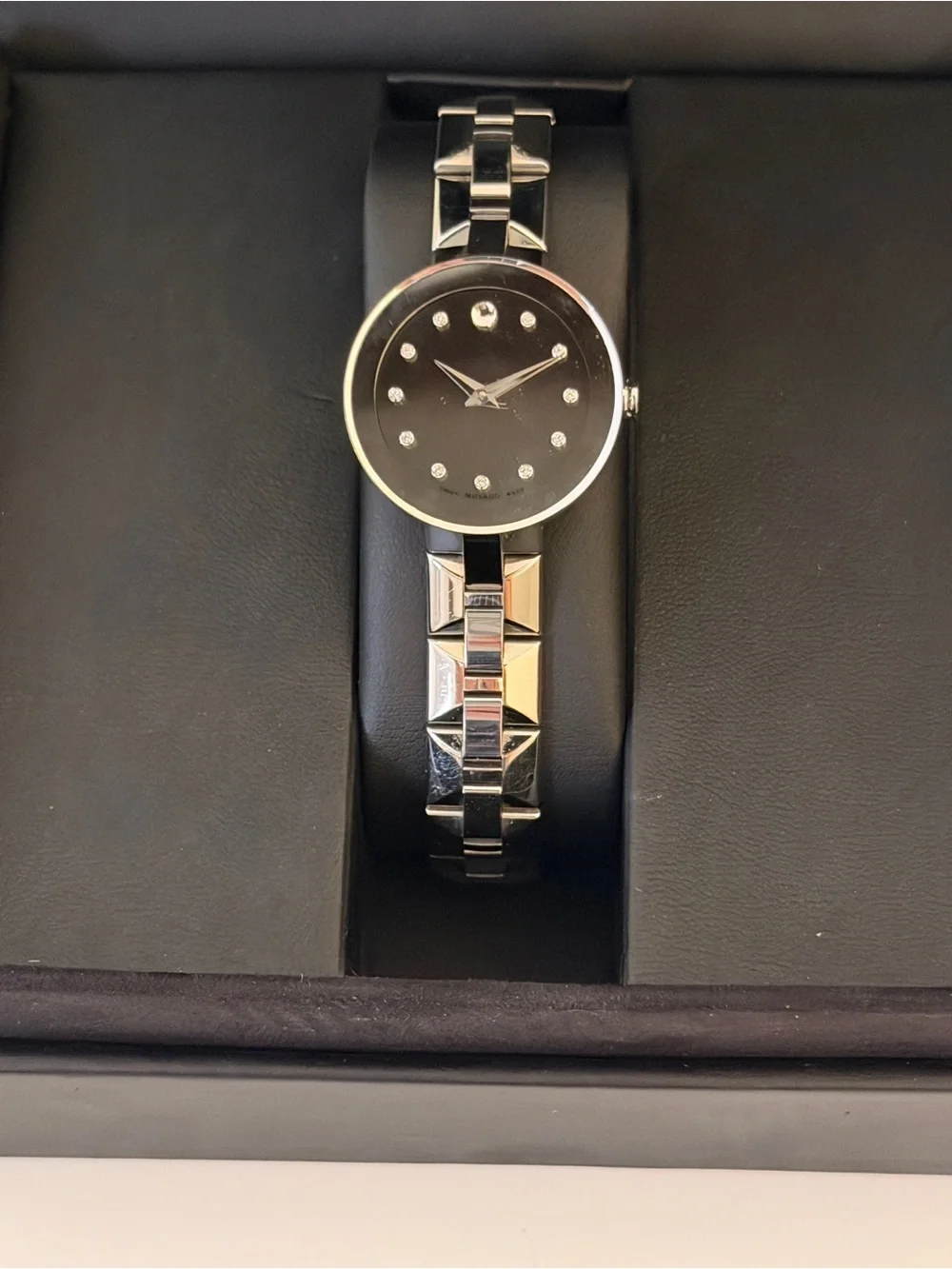 Movado Museum Women’s Watch | Silver Tone | Diamond Accent | Sapphire Crystal